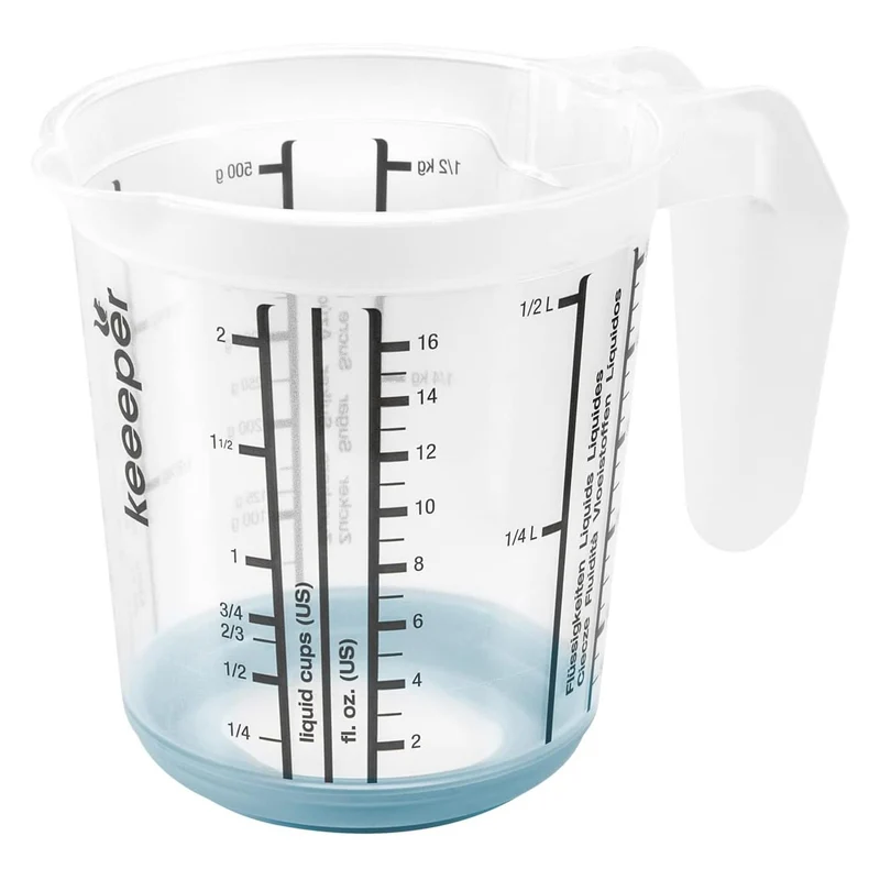 Keeeper Messbecher, rutschfest, mit Henkel, 0,5l, nordisch blau, Masimmo
