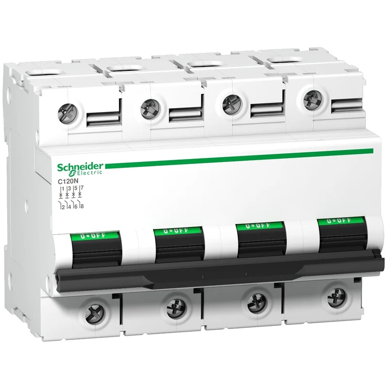 Schneider A9N18393 Acti9 C120N MCB 4P D 125A 10kA