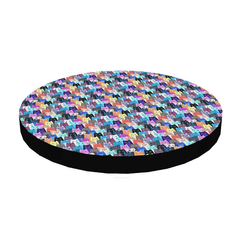 Bertoni Katzenbett / Matratze, aus elastischem Schaumstoff, Durchmesser 55 cm, Miau, Ring-Design