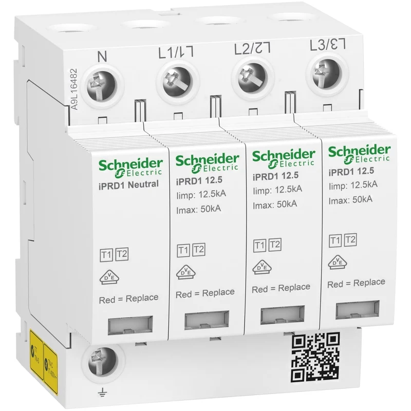 Schneider A9L16482 Acti9 iPRD1 12.5 SPD 3P+N 350V