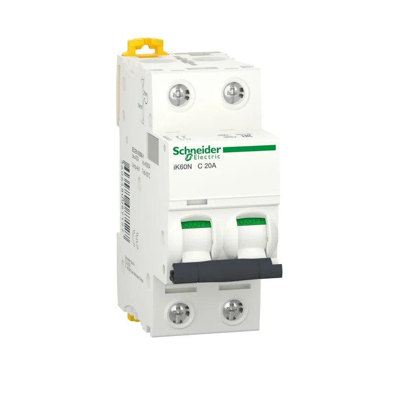 Schneider A9K24220 Acti9 iK60N 2P 20A C Curve MCB 6000A