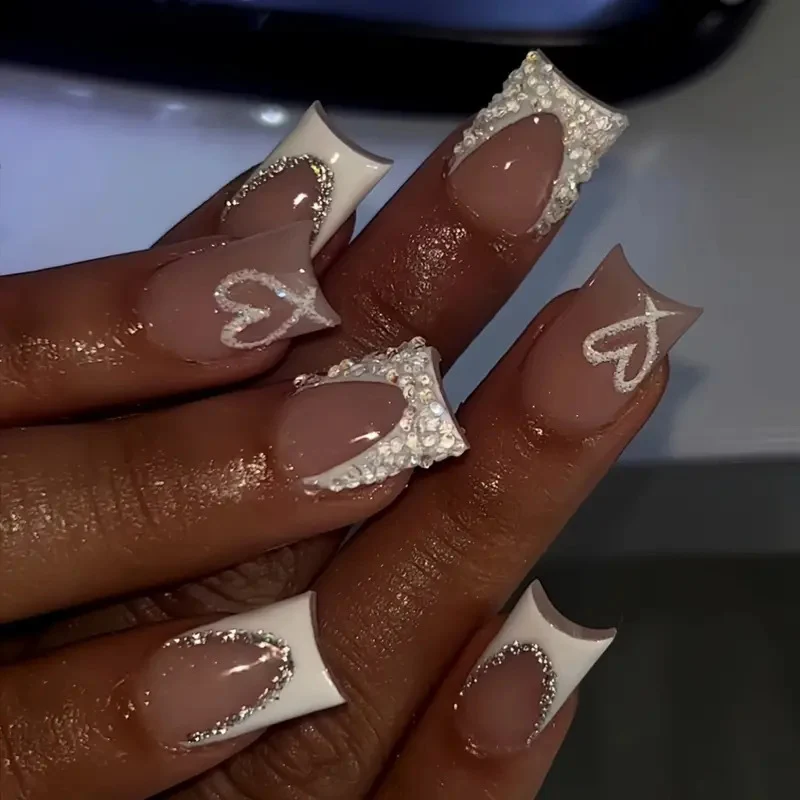 Dekorativer Press-On Nagelset Karnz