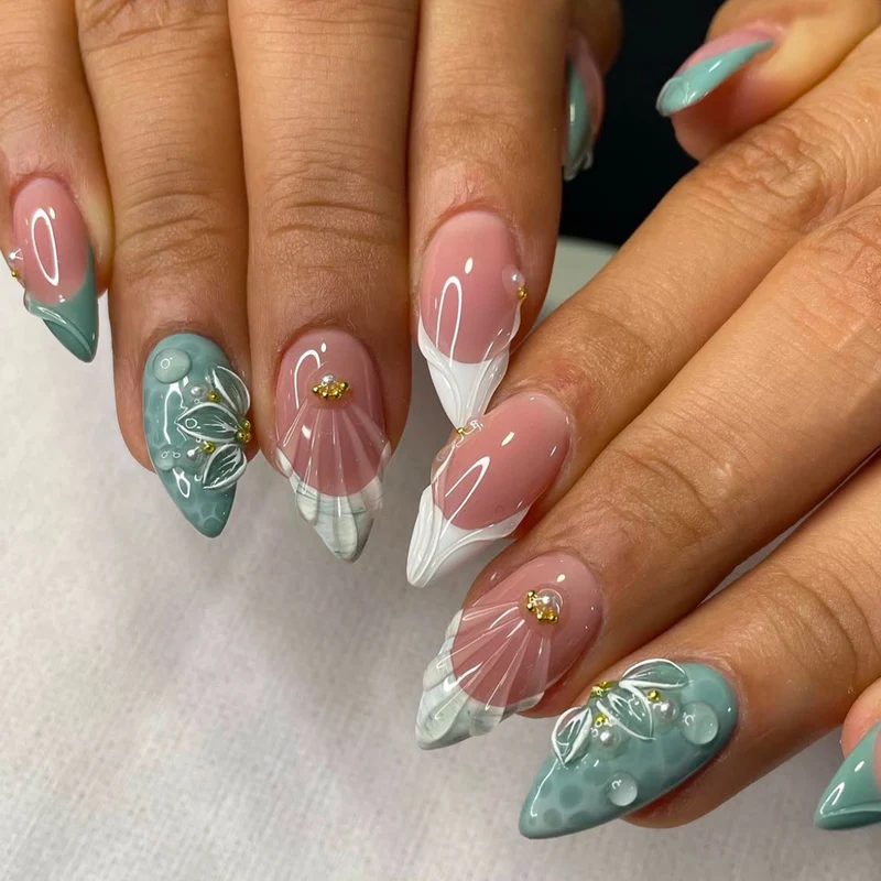 Dekorative Nail Art Extensions Karnz