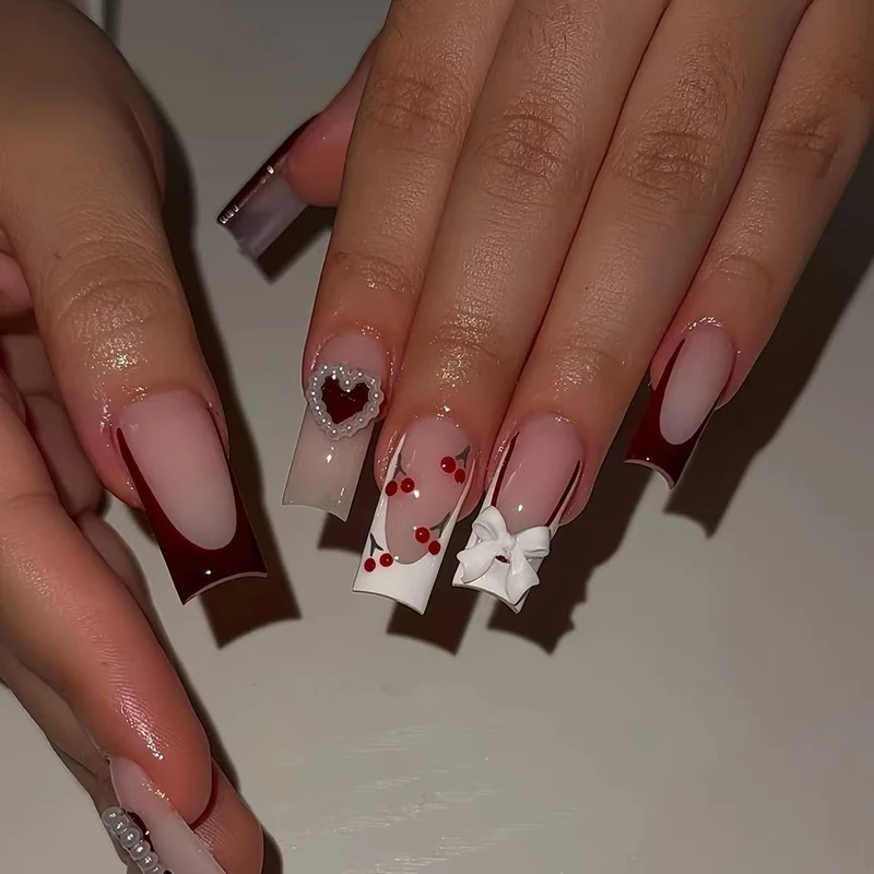 Dekorative Luxus Nagelverlängerungen Karnz