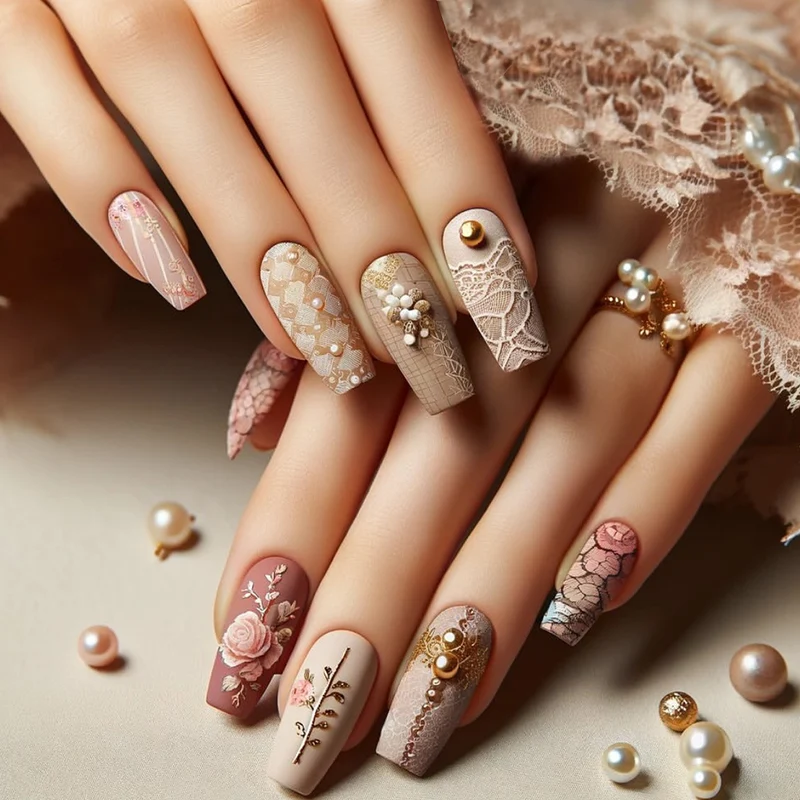 Dekoratives Artisan Nagelkunst Set Karnz