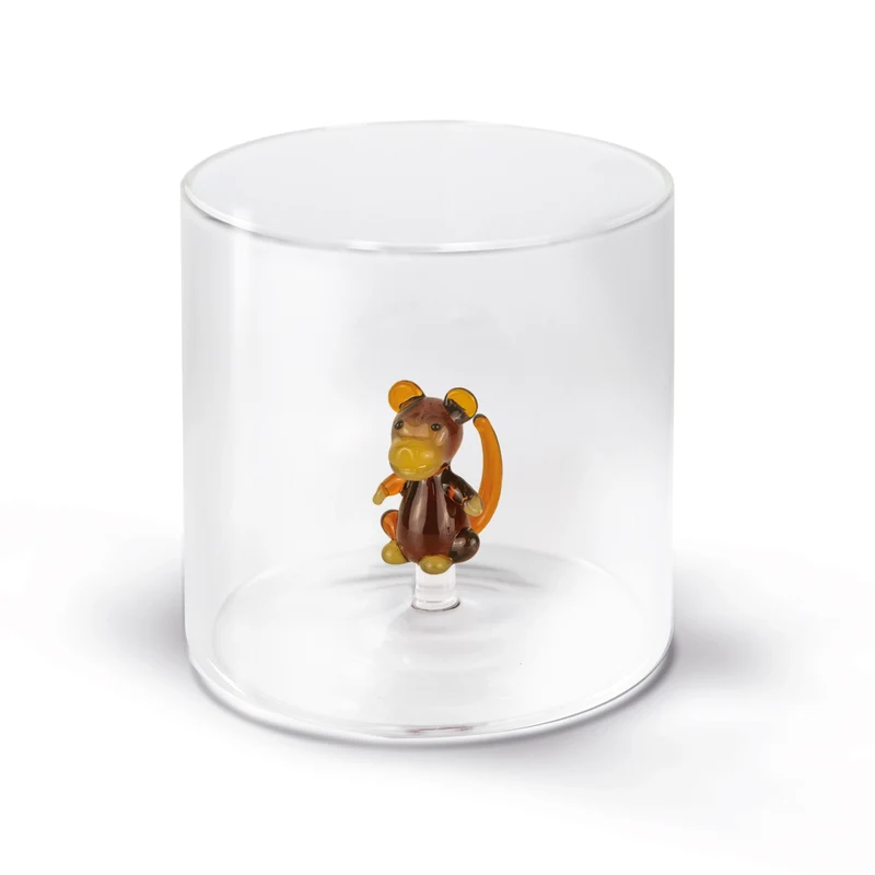 Glas aus Borosilikat 250ml Affe