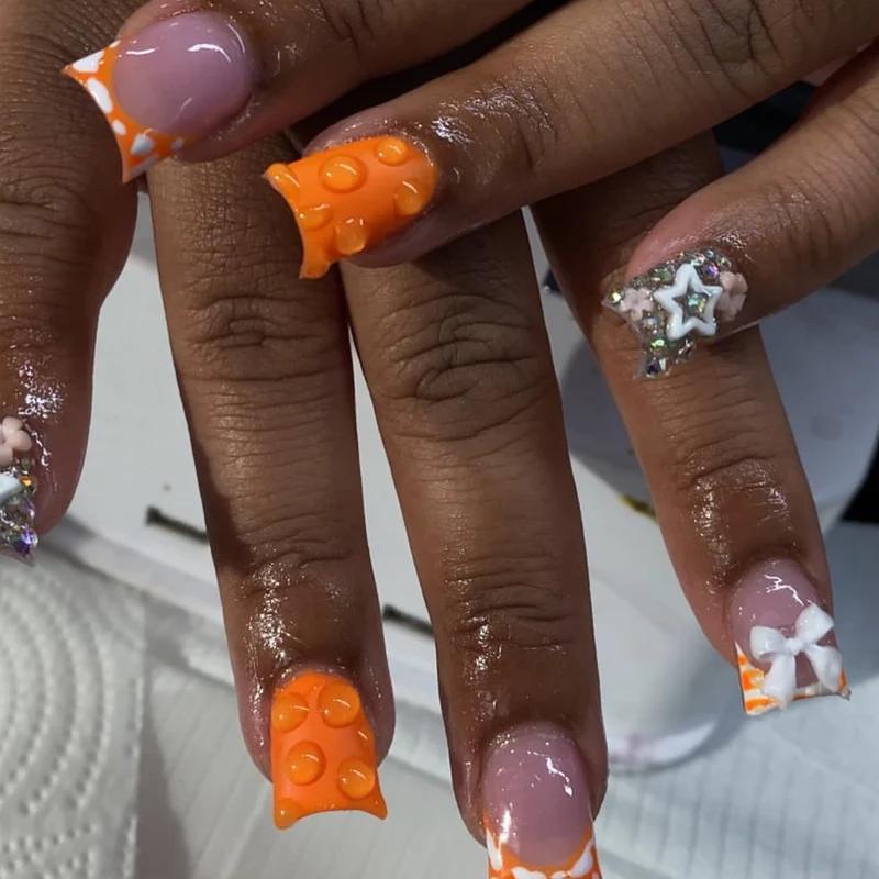 Kreative Thematische Press-On Nagelkunst Karnz