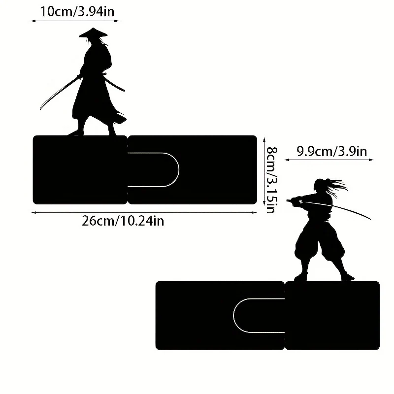 Samurai-Themen Dekorative Buchstützen