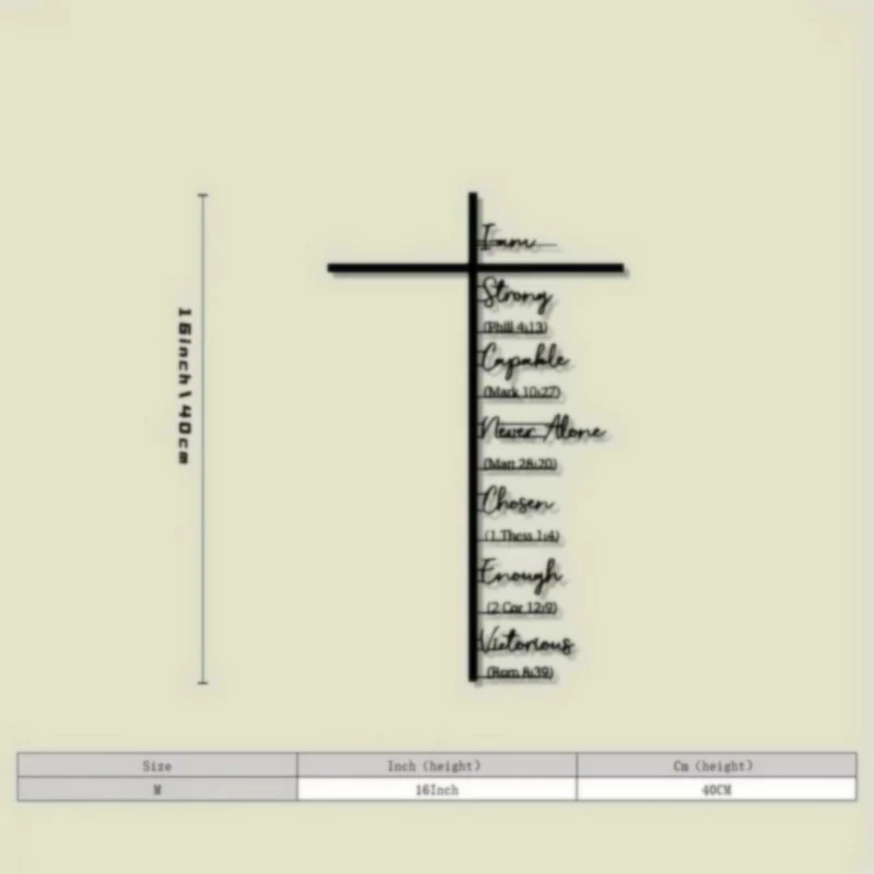 Inspirierende Kreuz Wanddekoration