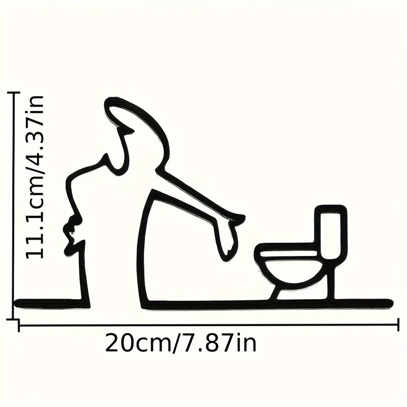 Lustige Toilettenhumor Wanddekoration