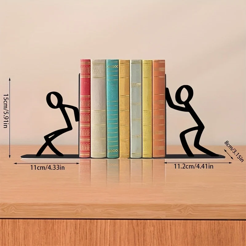 Dekorative Buchstützen mit verspieltem Figuren-Design