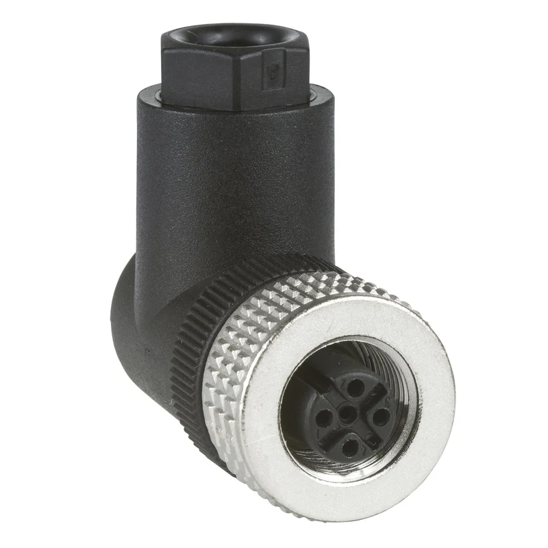 XZCC12FCM40B Telemecanique M12 Female 4-Pin Elbow Connector Pg7