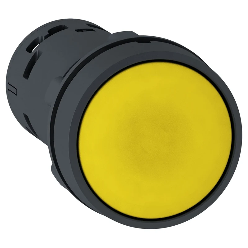 Schneider XB7NA81 Harmony XB7 Push-Button Spring Return Yellow 1NO