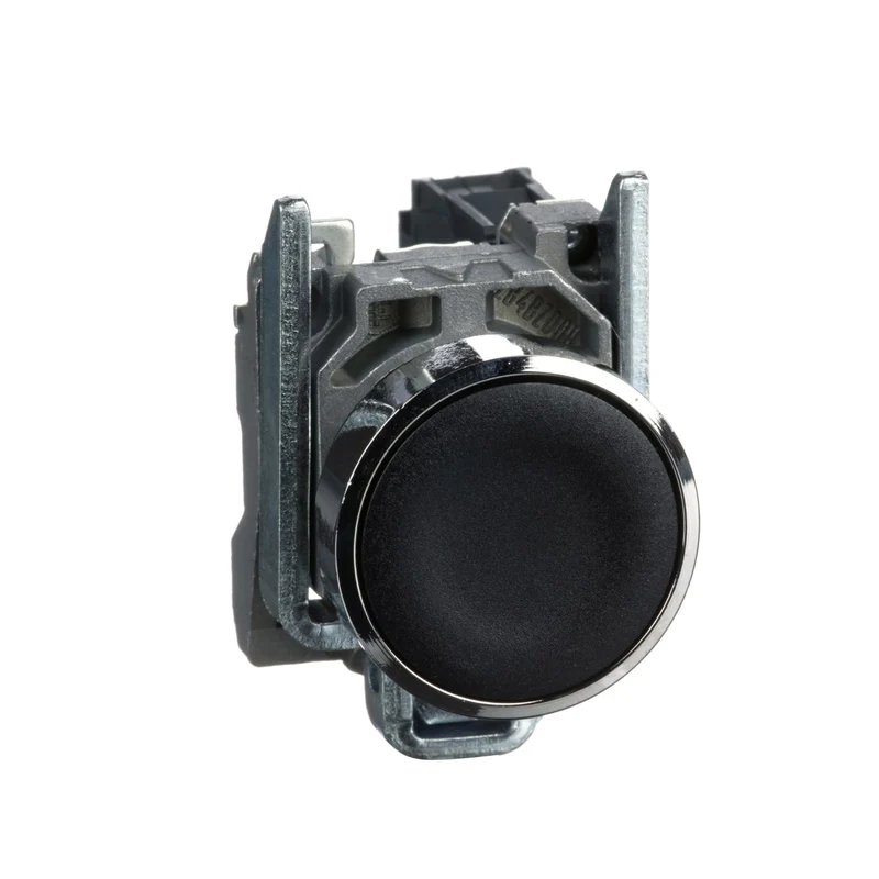 Schneider XB4BA21 Harmony XB4 Push-Button 22mm Black Flush 1NO Spring Return