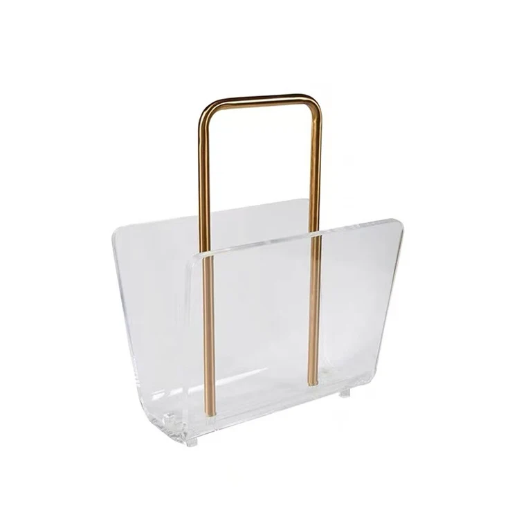 Stylischer klarer Acryl-Zeitschriftenhalter