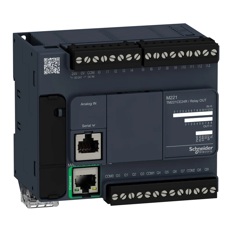 Schneider TM221CE24R Modicon M221 24 IO Relay Ethernet 100-240V AC Controller