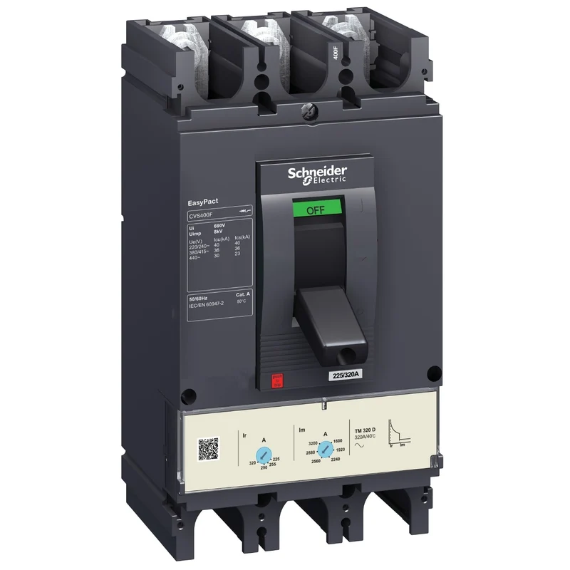 Schneider LV540305 EasyPact CVS CVS400F TM320D MCCB 3P Cat A