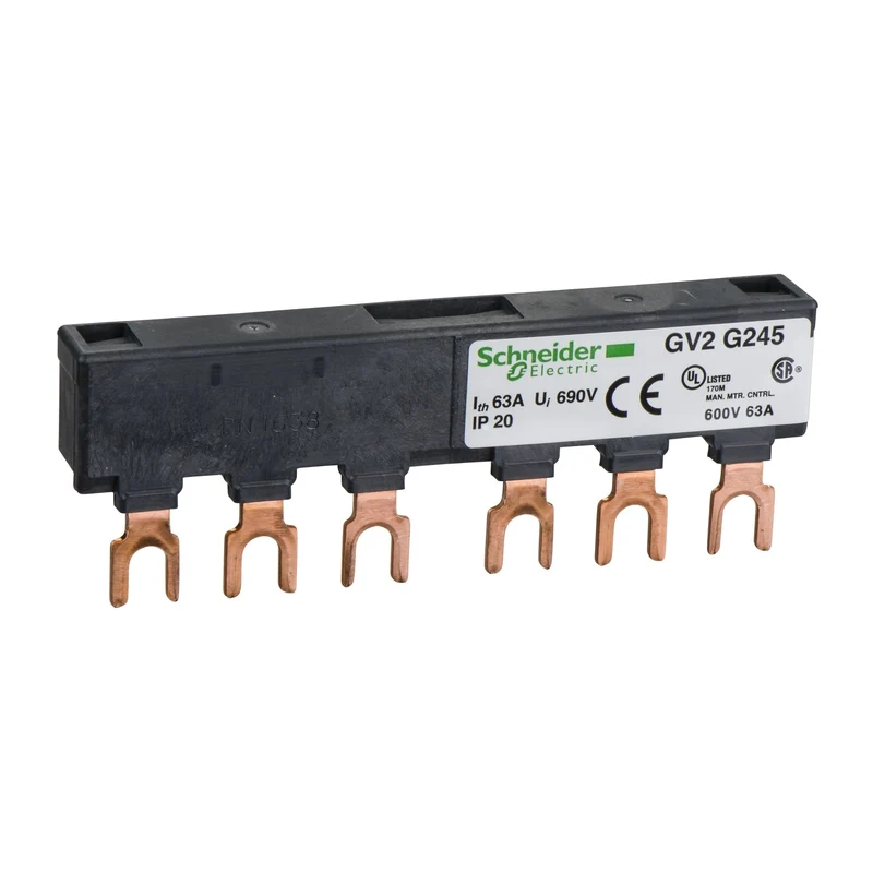 Schneider GV2G245 Linergy FT Comb Busbar 63A 3P 2-Way 45mm TeSys GV2