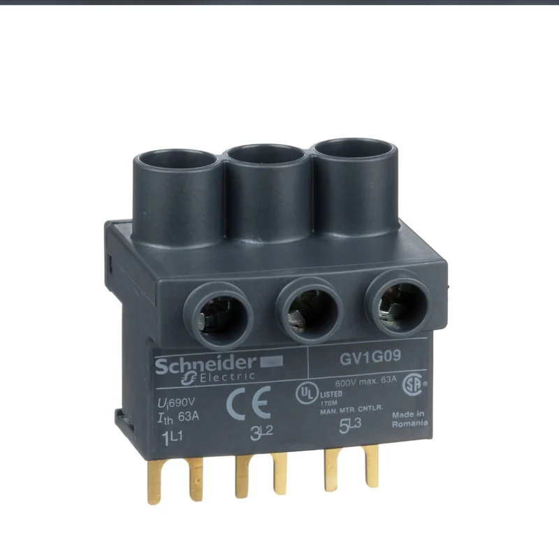 Schneider GV1G09 Linergy FT 3P Connection Accessory for TeSys GV2/D/U