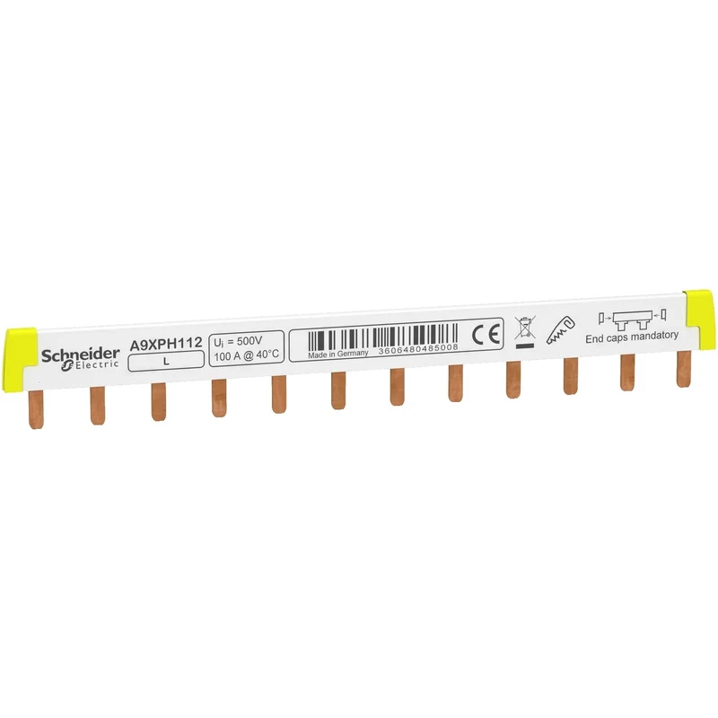 Schneider A9XPH112 Acti9 Comb Busbar 1P 12 Modules 100A