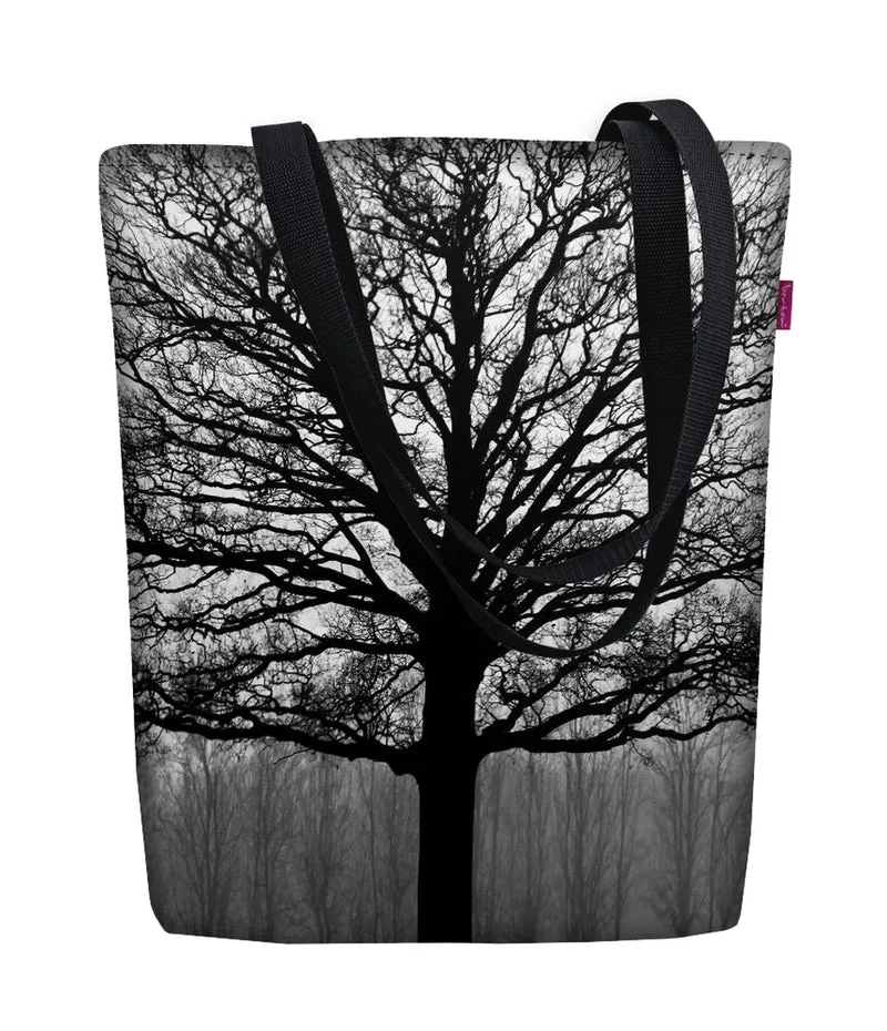 Sunny Schultertasche mit Reißverschlus Damen Shopper 36x40 cm (passend für A4) Tragetasche Stofftasche Tasche mit Motiv Serenity