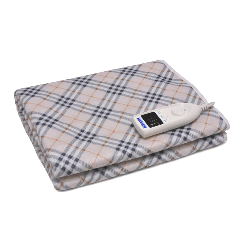 Elektrische Heizdecke Antirheumatische Wärmedecke 5 Temperaturstufen Timer Fleece Überhitzungsschutzsystem 150 x 80 cm