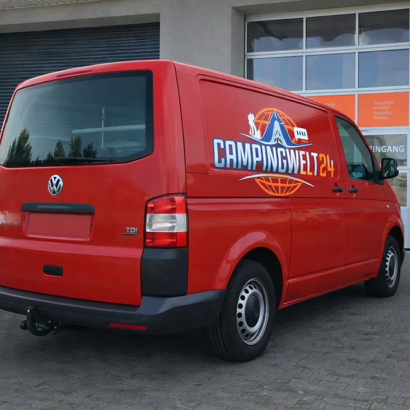 Ladekantenschutz. Edelstahl mit Carbonfolie, VW Transporter T5, T6, T6.1