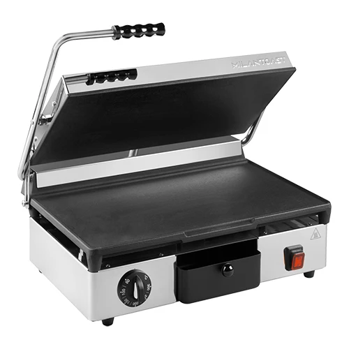 Kontaktni žar z gladkimi ploščami iz litega železa | MilanToast | Keramična neoprijemljiva prevleka | 2760 W | 43 x 25 cm