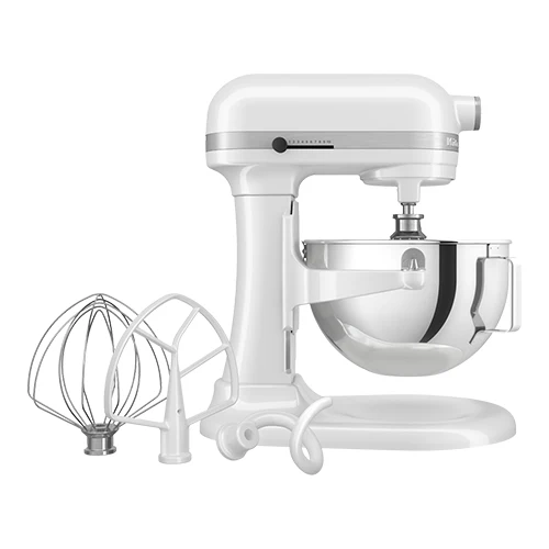 Namizni planetarni mešalnik | KitchenAid K5 5.2L | bel, z dvižno posodo | 375 W