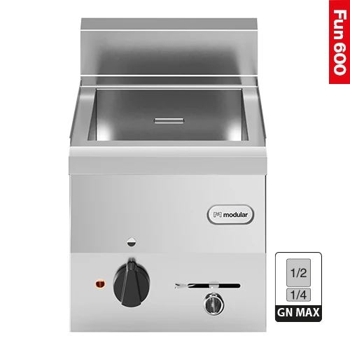Namizni bain-marie | Modular Fun 600 | Dvojna stena, odtočni ventil | 1500 W | 30 x 60 x V41 cm
