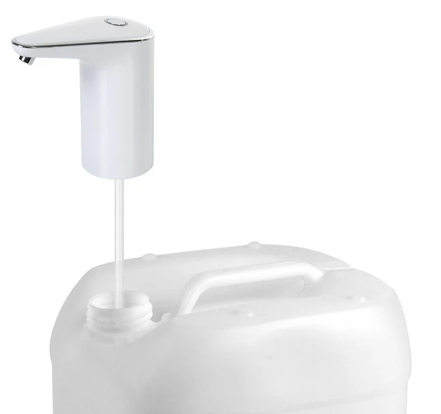 Wasserhahn, mit Akku, mobil, weiss