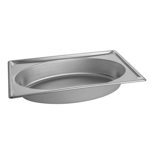 GN 1/1 gastronorm posoda iz nerjavečega jekla, 100 mm | Vollrath Oval Shape | Standard | 7.8 L | 53 x 32.5 cm