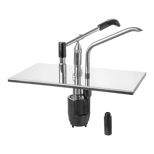 Vzvodni dozirnik za omake za GN 1/3 posode | Hovicon | Nerjaveče jeklo 18/8 | Nastavljiv do 40 g | V35 x Š17.6 x G32.5 cm