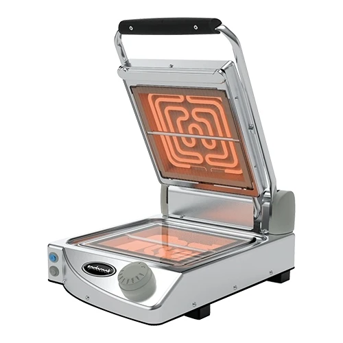 Kontaktni žar z gladkimi ploščami | SpidoCook Spidoglass | Steklokeramične plošče | 1,500 W | Pekalna površina 25 x 25 cm