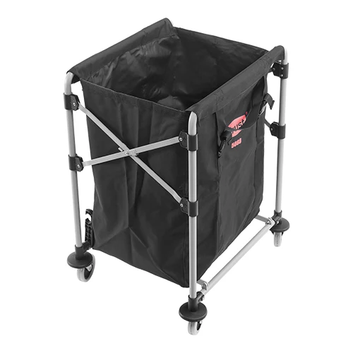 Voziček za perilo 120L | Trust | Črno prašno lakirano jeklo | 65.2 x 53.8 x H82 cm