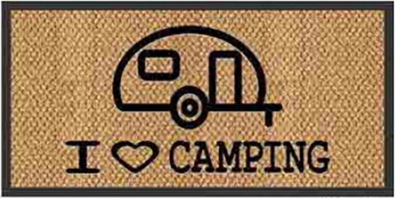 Fußmatte "I love Camping" 25x50cm