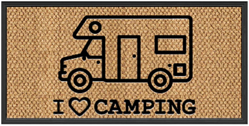 Fußmatte "I love Camping" 25x50cm