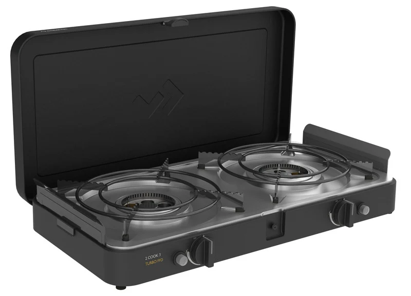 2 Cook 3 Turbo Stove FFD 2-flammiger Gaskocher / Grill 30 mbar