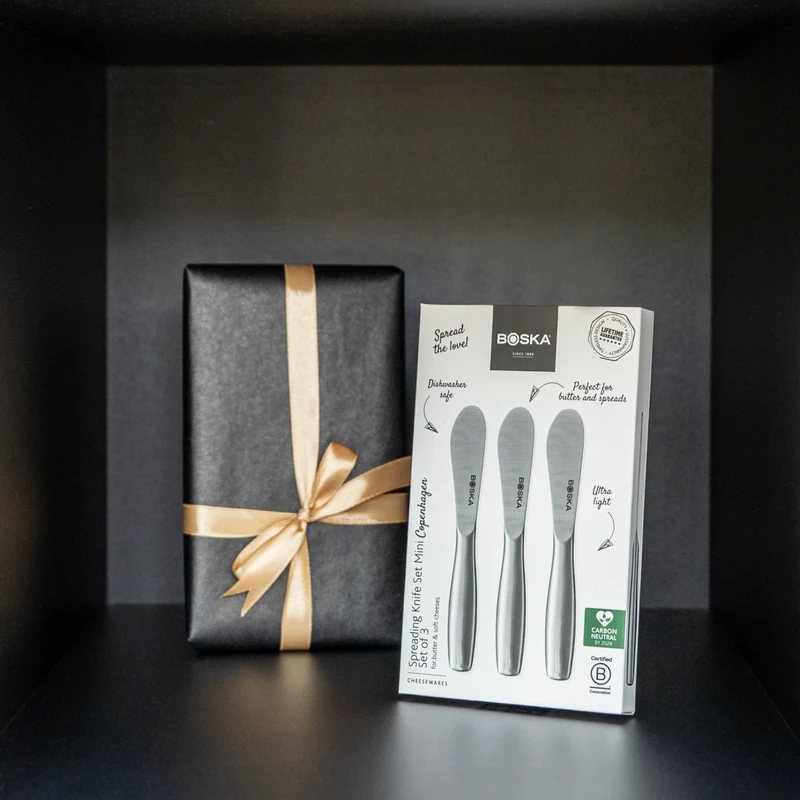 Streichmesser-Set Copenhagen silber Edelstahl 170x125x20mm