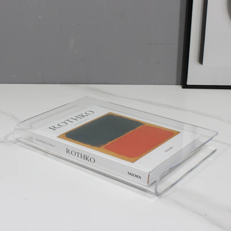Moderner Klarer Acryl Buchständer