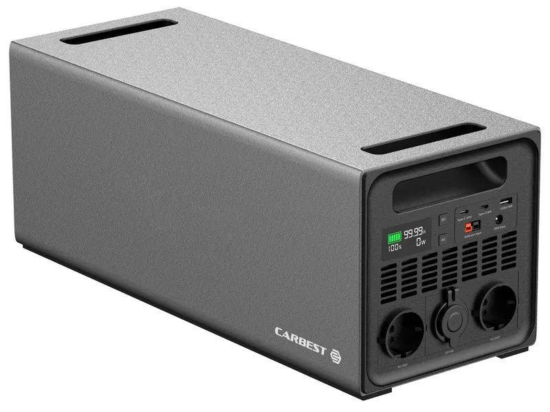 EnergyQube 1600 - LiFePO4 Batterie mit BMS und 2000W Sinus-Wechselrichter