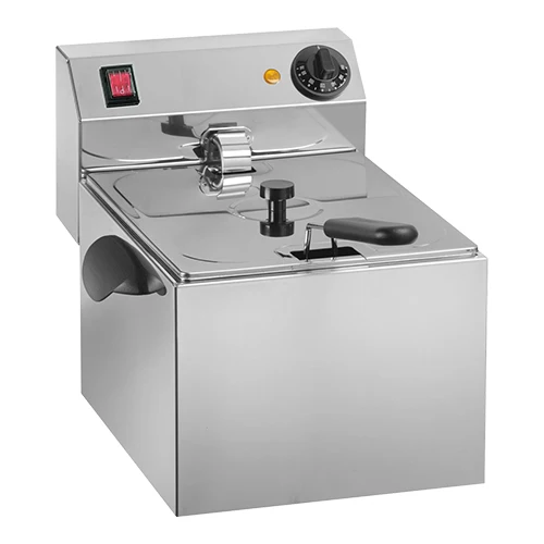 Namizna friteza iz nerjavnega jekla | Titanium | 6 L, 3,25 kW | hladna cona in odstranljiv grelni element