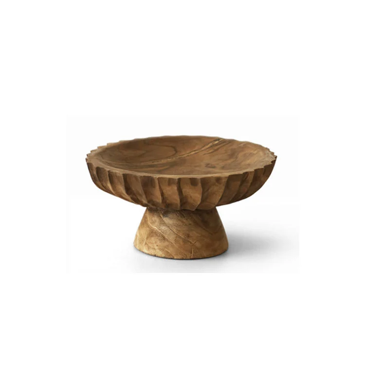 Handgefertigte Holz dekorative Servierschüssel