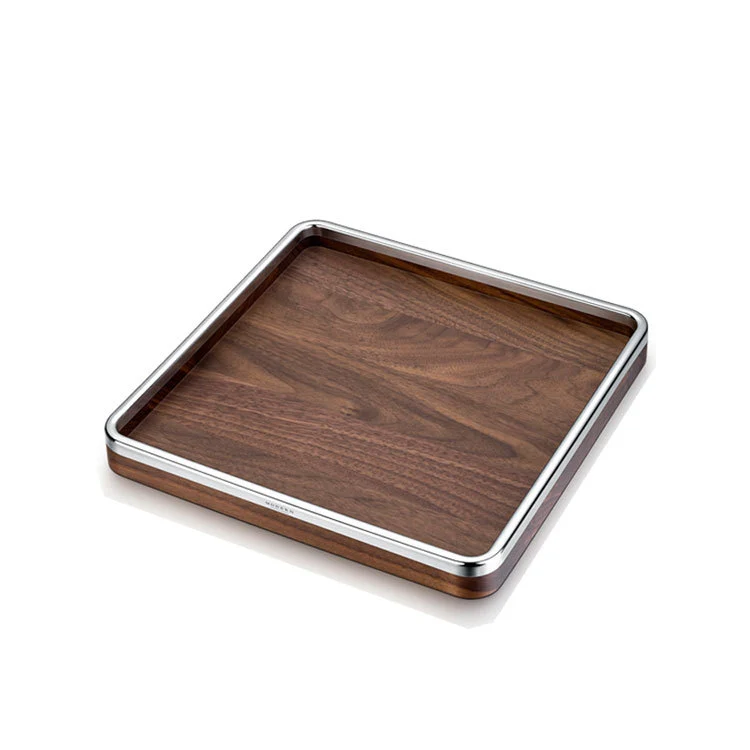 Elegante Holzservierplatte
