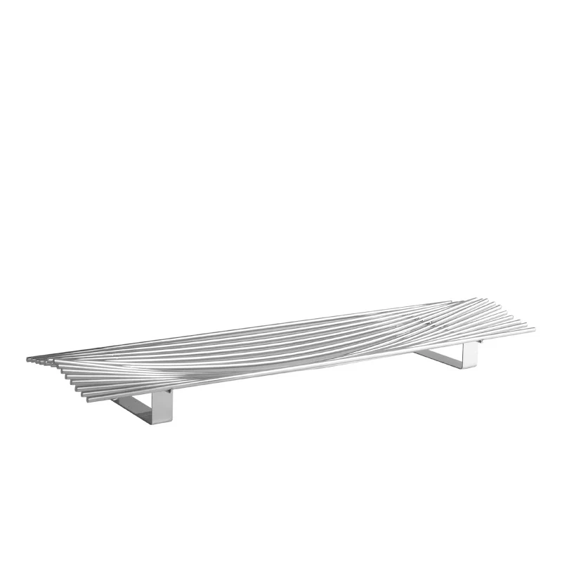 Elegante moderne Edelstahl Tischmitte