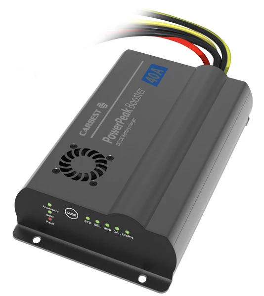 Ladebooster DC, DC 40 A mit MPPT-Solarladeregler – für LiFePO4, AGM, Gel und Blei-Säure