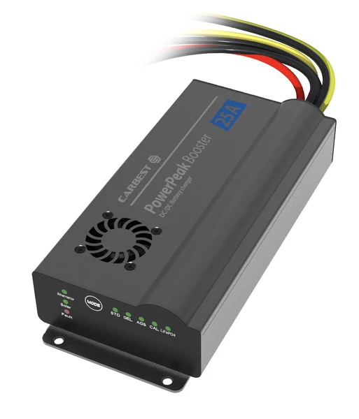 Ladebooster DC, DC 25 A mit MPPT-Solarladeregler – für LiFePO4, AGM, Gel und Blei-Säure