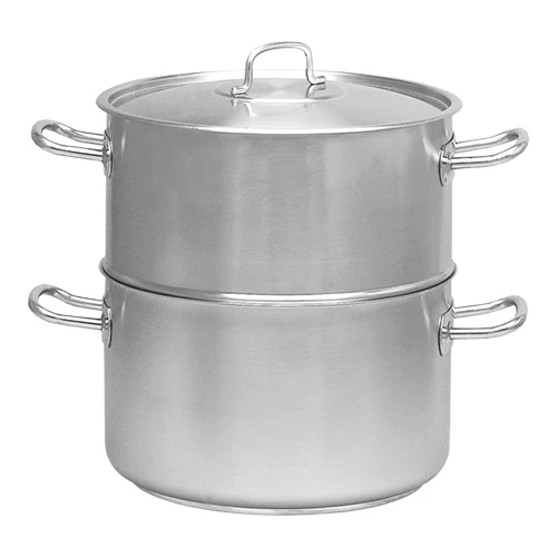 Parni lonec iz nerjavnega jekla 18/10 | Pujadas Inox Pro | 10 L + 10 L | Ø28 x H35 cm