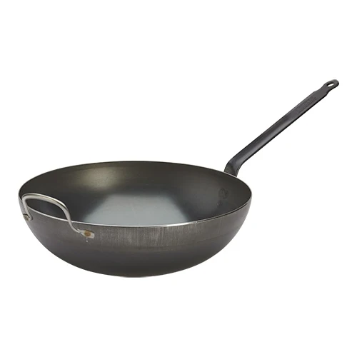 de Buyer vok iz modrega ogljikovega prešanega jekla | Ø32 cm | primeren za indukcijo