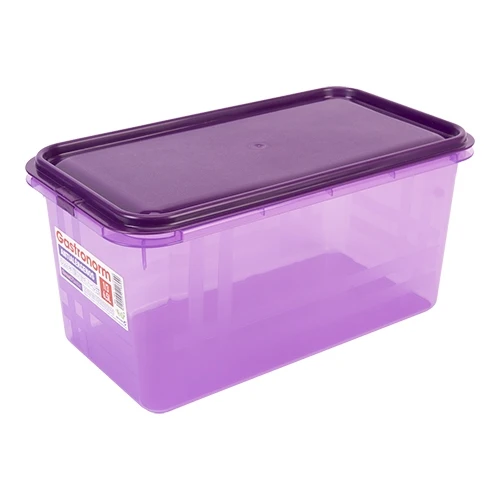 Great Plastic vijolična PP GN 1/3 posoda za živila z neprodušnim tesnilom | 6,5 L | 150 mm